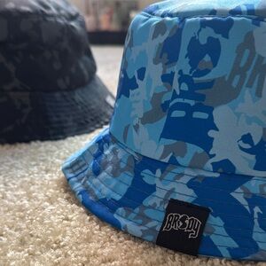 Blue & Black Camouflage Bucket Hat